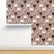 Whimsical Cats Ice Cream Cute Kittens Cone Purple Sweet Food Animals Custom Removable Wallpaper by Spoonflower Peel & Stick Wallpaper 2FT Wide